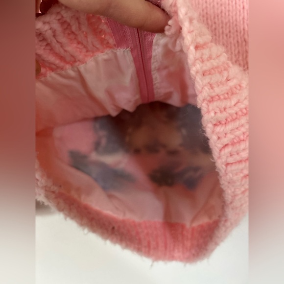 Vintage Child's Cowichan-Style Handknit Kitty- Button Up Handmade Sweater - Picture 7 of 7